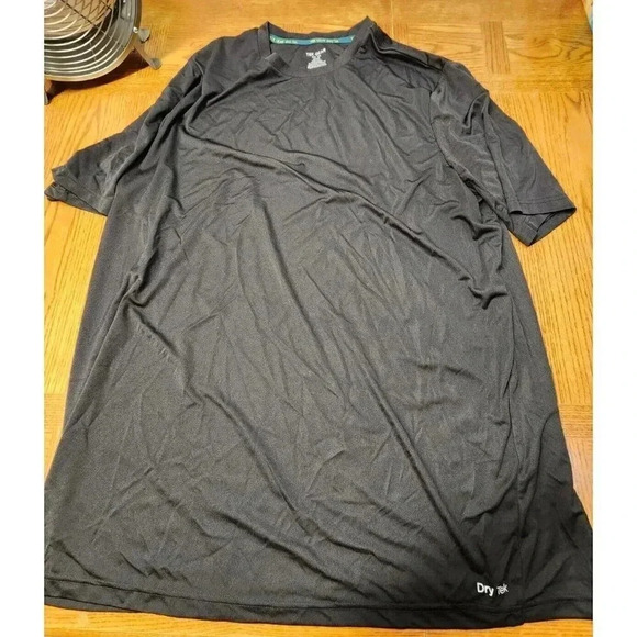 TEK GEAR UNISEX DRY TEK BLACK TOP 2XB - Picture 1 of 4